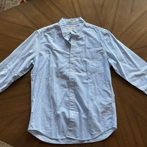 J. Crew Oxford Button Down - Medium (Slim) - Blue/white